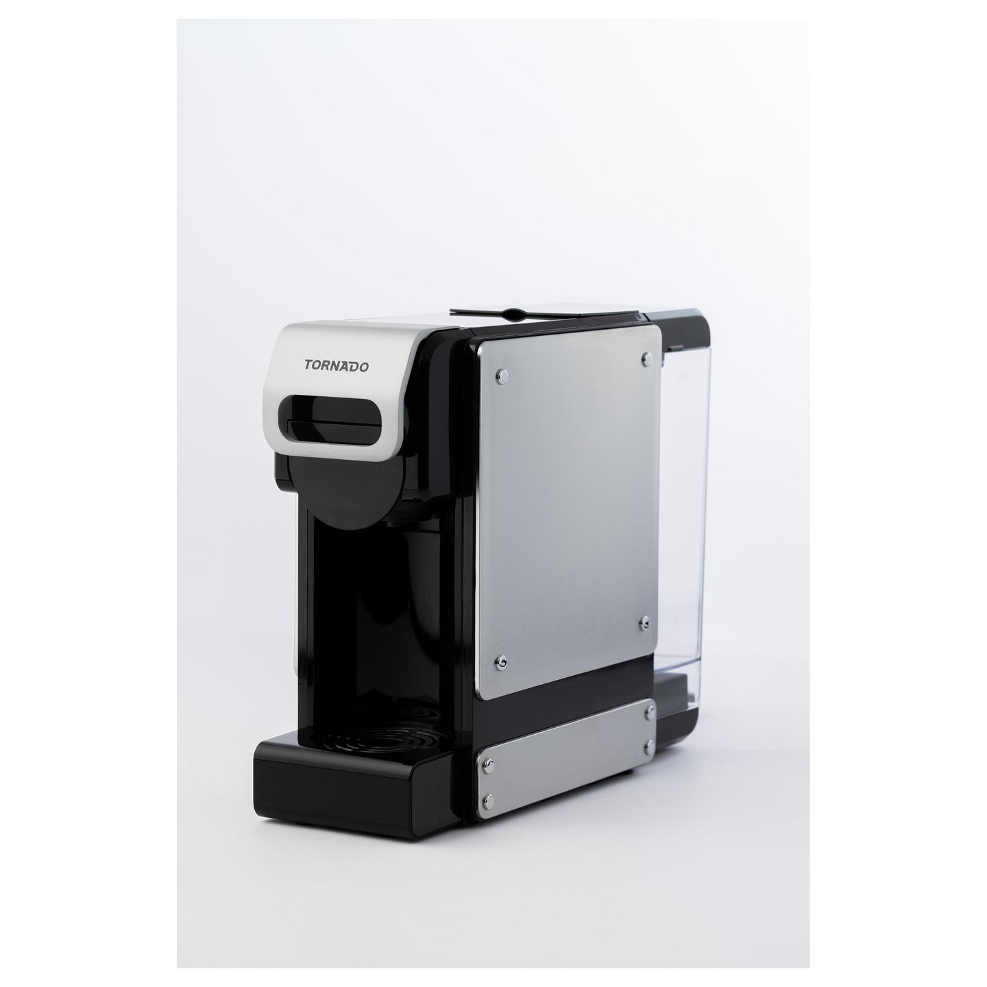Aparat për Kafe me Kapsula TORNADO TST-550-GS, 1450 W, 19 bar, Rezervuar 1 L – Argjend/Zezë - 2