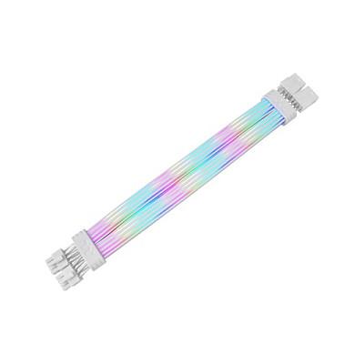 Kabllo Vazhduese Energjie Thermaltake Tt Mod 8 Pin ARGB Snow, 2x 8-pin, 54 LED ARGB, 272mm - Bardhë