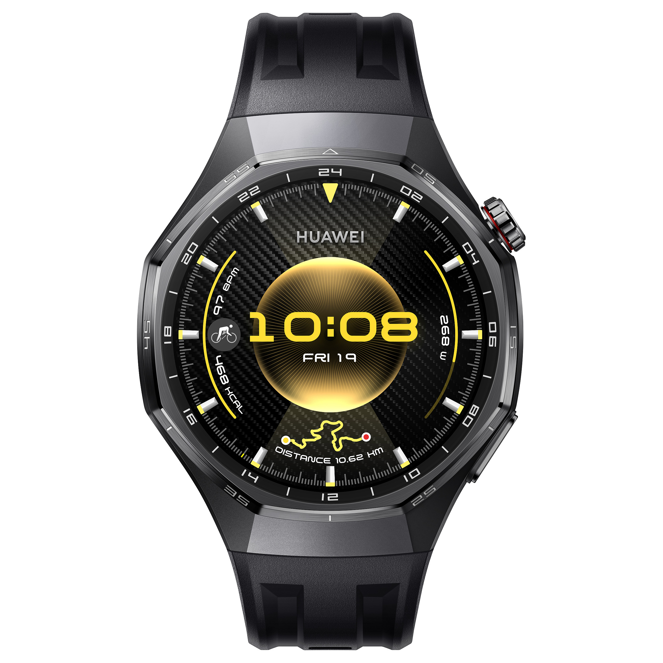 Orë e mençur Huawei Watch GT 6 Pro Atum-B29F / 46mm / Rrip prej fluoroelastomeri (S) - Zezë - 1