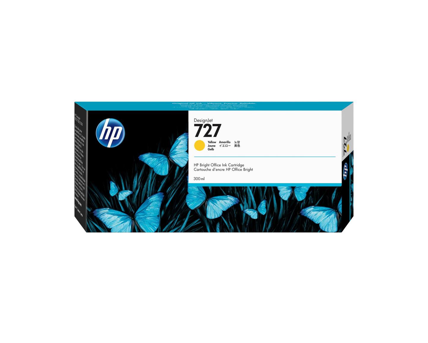 Ink HP 727 / F9J78A / 300 ml – Verdhë