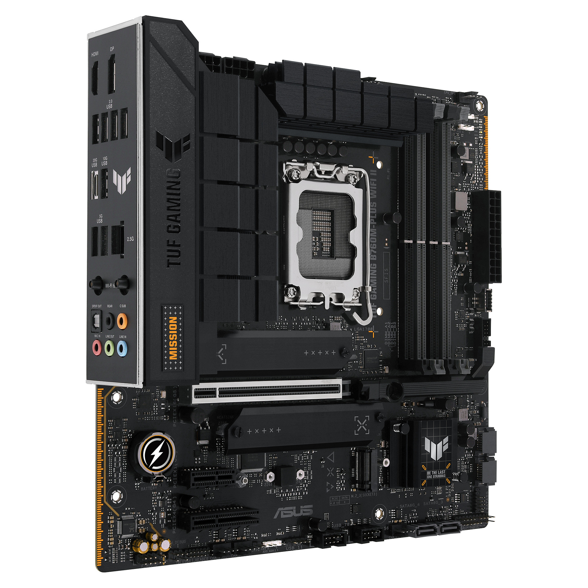 Pllakë Amë MB Intel ASUS TUF GAMING B760M-PLUS WIFI II / LGA 1700 / DDR5 / mATX / HDMI+DP - 2