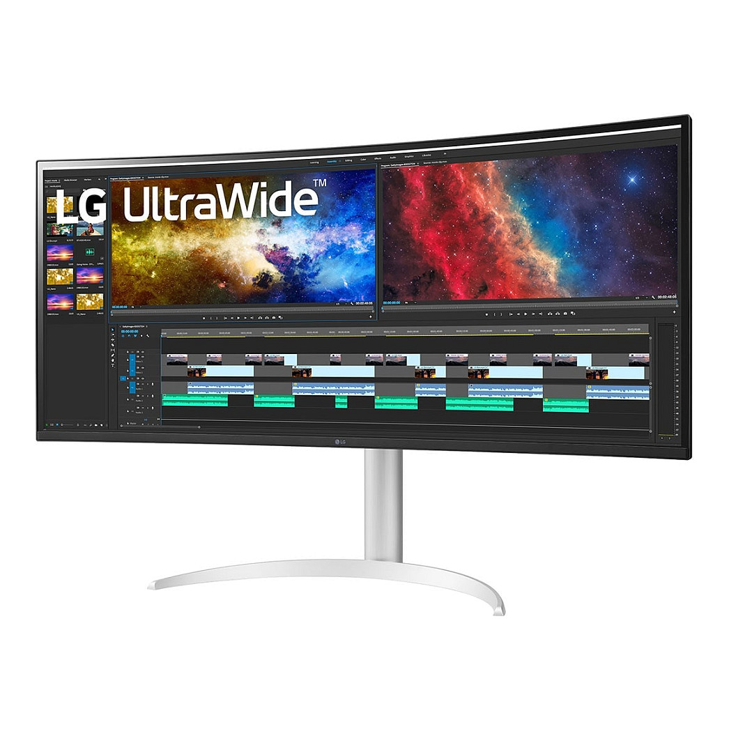 Monitor LG 38BQ85C-W / 37.5" / UltraWide WQHD+ IPS / 75Hz / 5ms / HDMI+DP+USB-C+USB - Bardhë/Argjend - 2