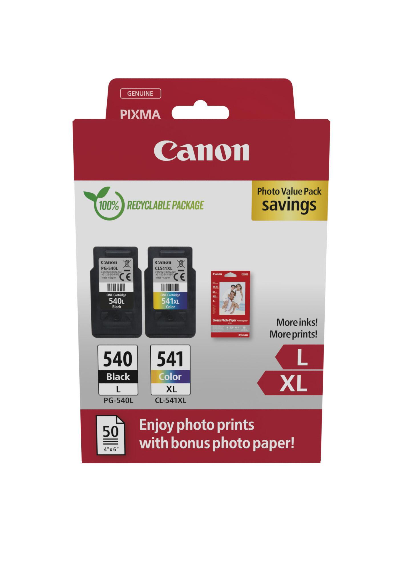 INK Canon PG-540L / CL-541XL / 5224B012 / Multipack / 700 faqe – Zezë/Blu/Rozë/Verdhë - 1