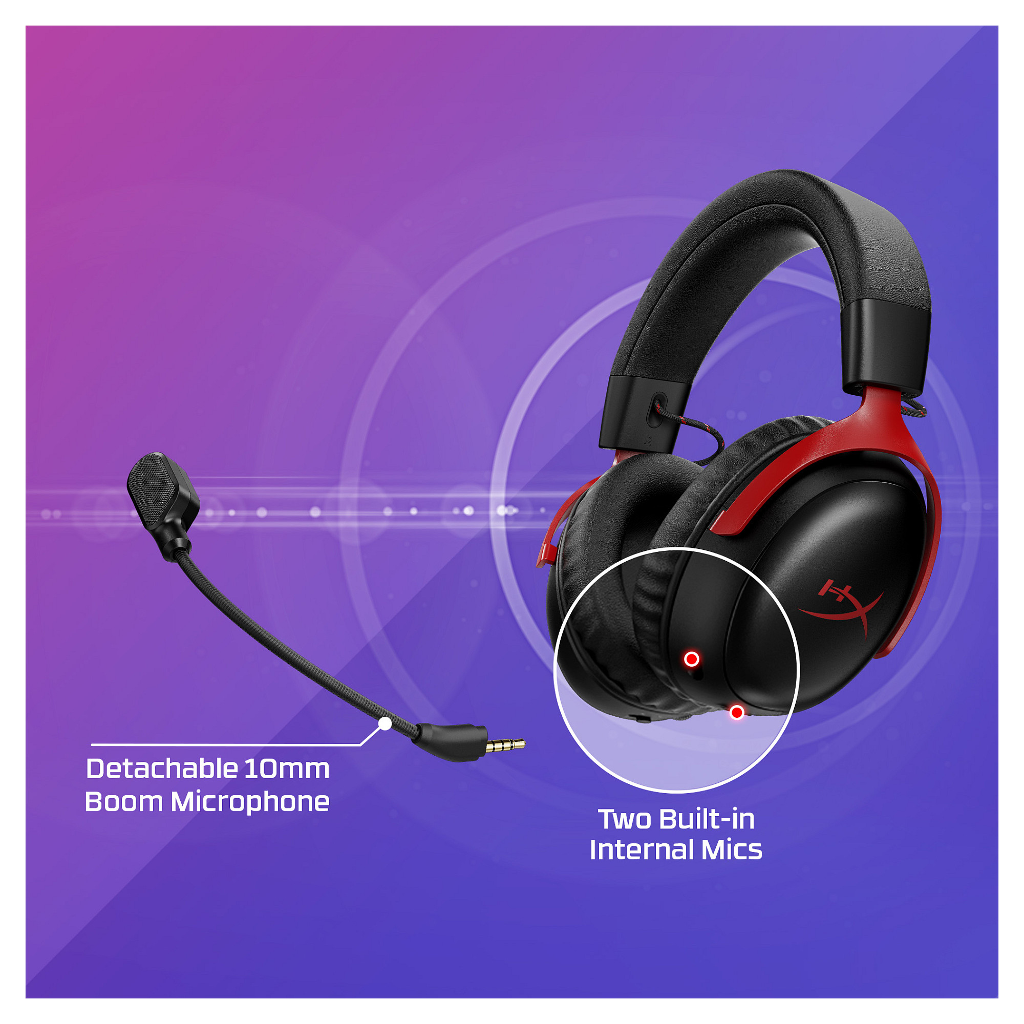 Kufje Gaming  HyperX Cloud III S Wireless / 2.4 GHz + Bluetooth - Zezë - 15