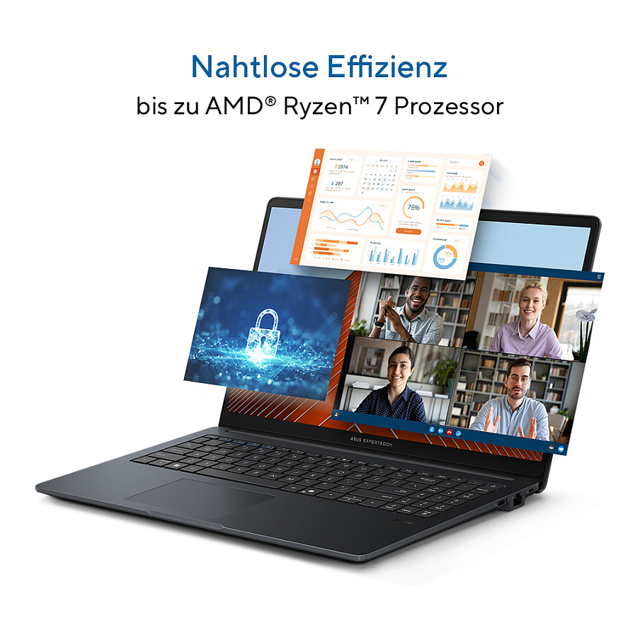 Laptop ASUS ExpertBook B1 BM1503CDA-S70590X / Ryzen 5-7535U / 16GB DDR5 / 512GB / 15.6" Full HD IPS-Level / AMD Radeon 660M / DE  - Gri - 12