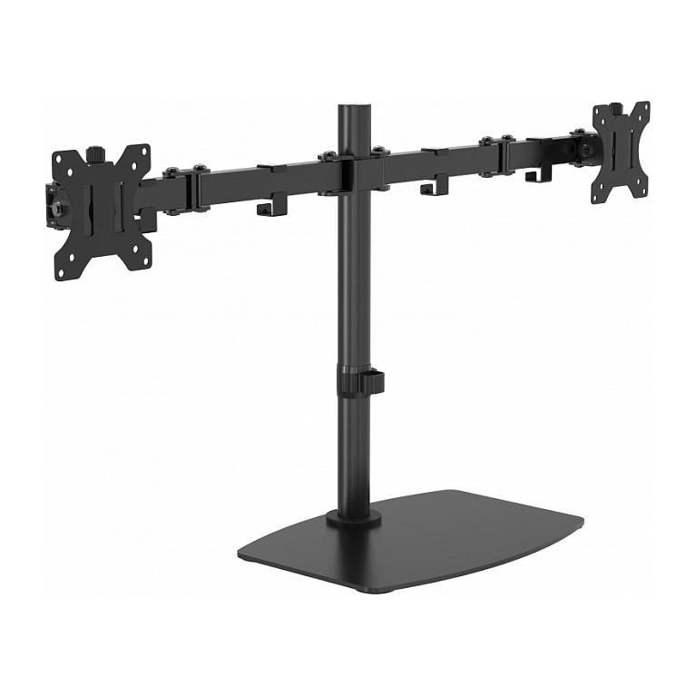 Mbajtëse për Monitor Vision VFM-DSDB / 2 Monitorë / 13"-32" / 16kg / Rregullim Lartësie - Zezë - 1