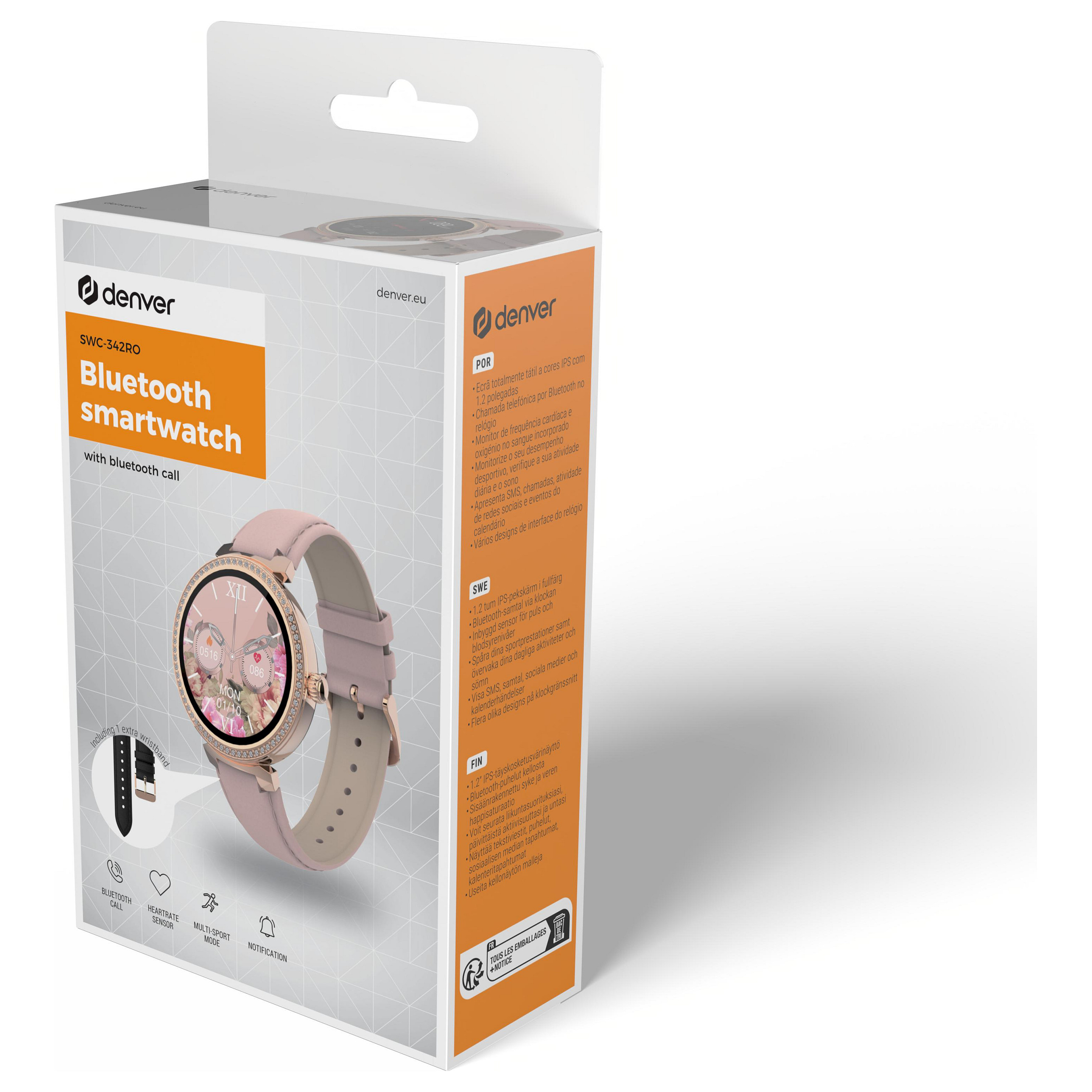 Orë e mençur Denver SWC‑342RO / 43mm – Rozë - 16