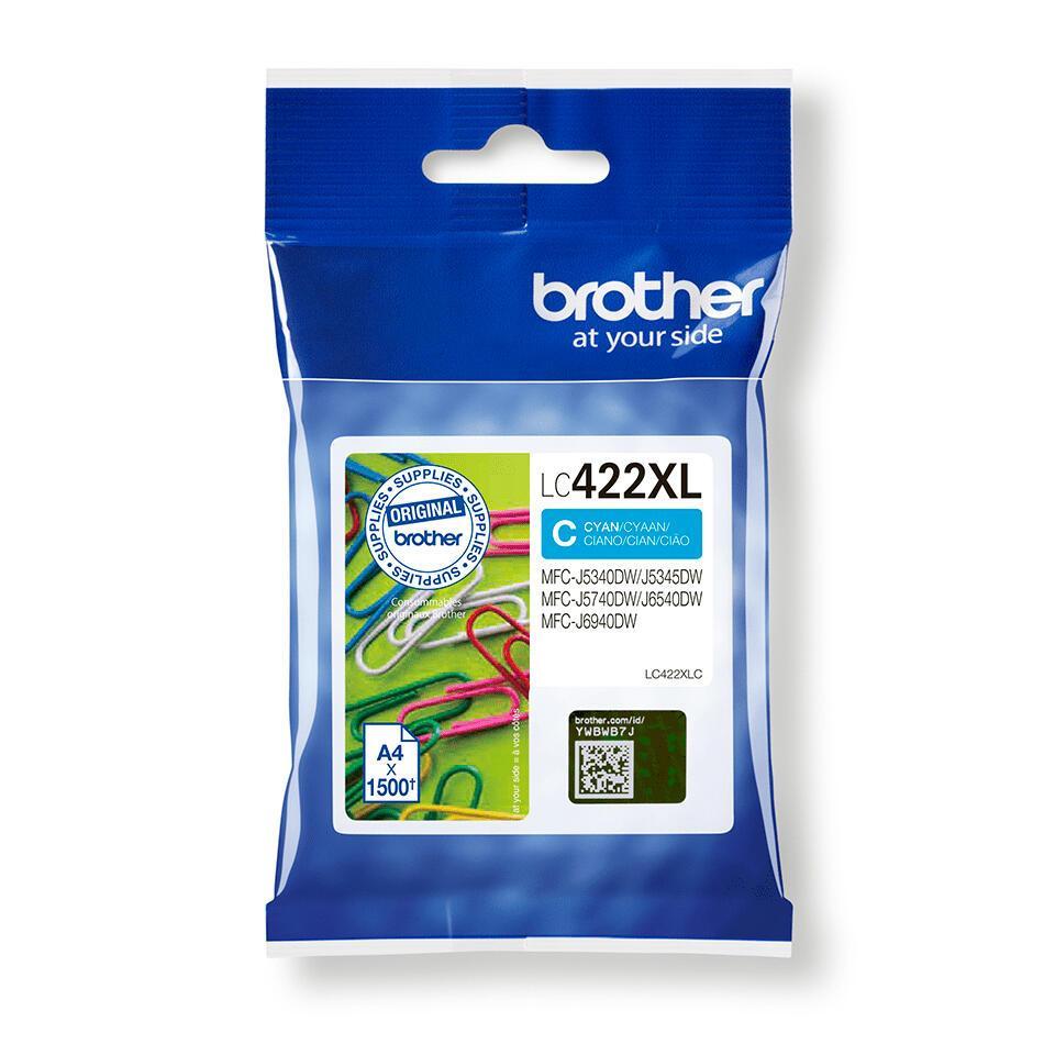 INK Brother LC-422XLC / 1500 faqe / XL - Blu - 3