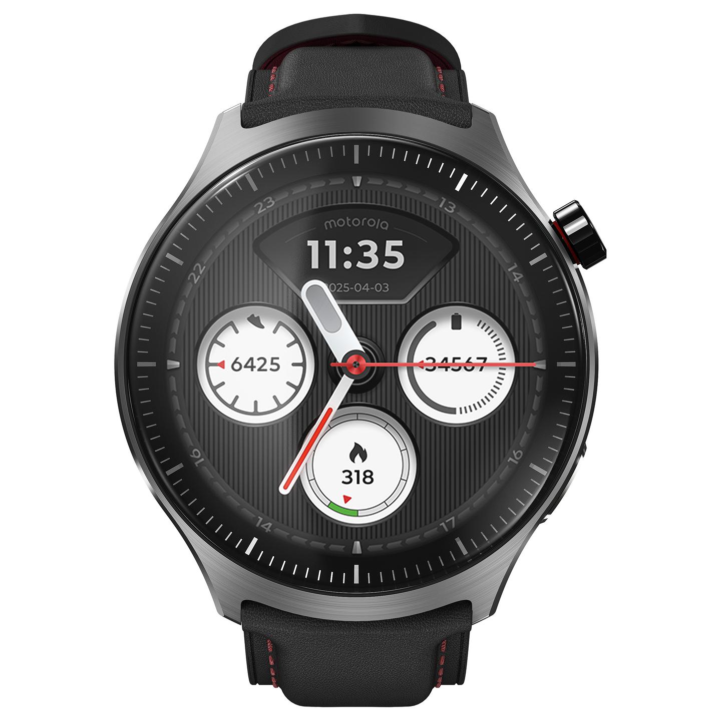 Orë e Mençur Motorola moto watch ultra, 46mm, 1.5", pOLED, 2GB, 32GB, Snapdragon W5+ Gen 1, LTE, Wi-Fi, GPS - Zezë - 2