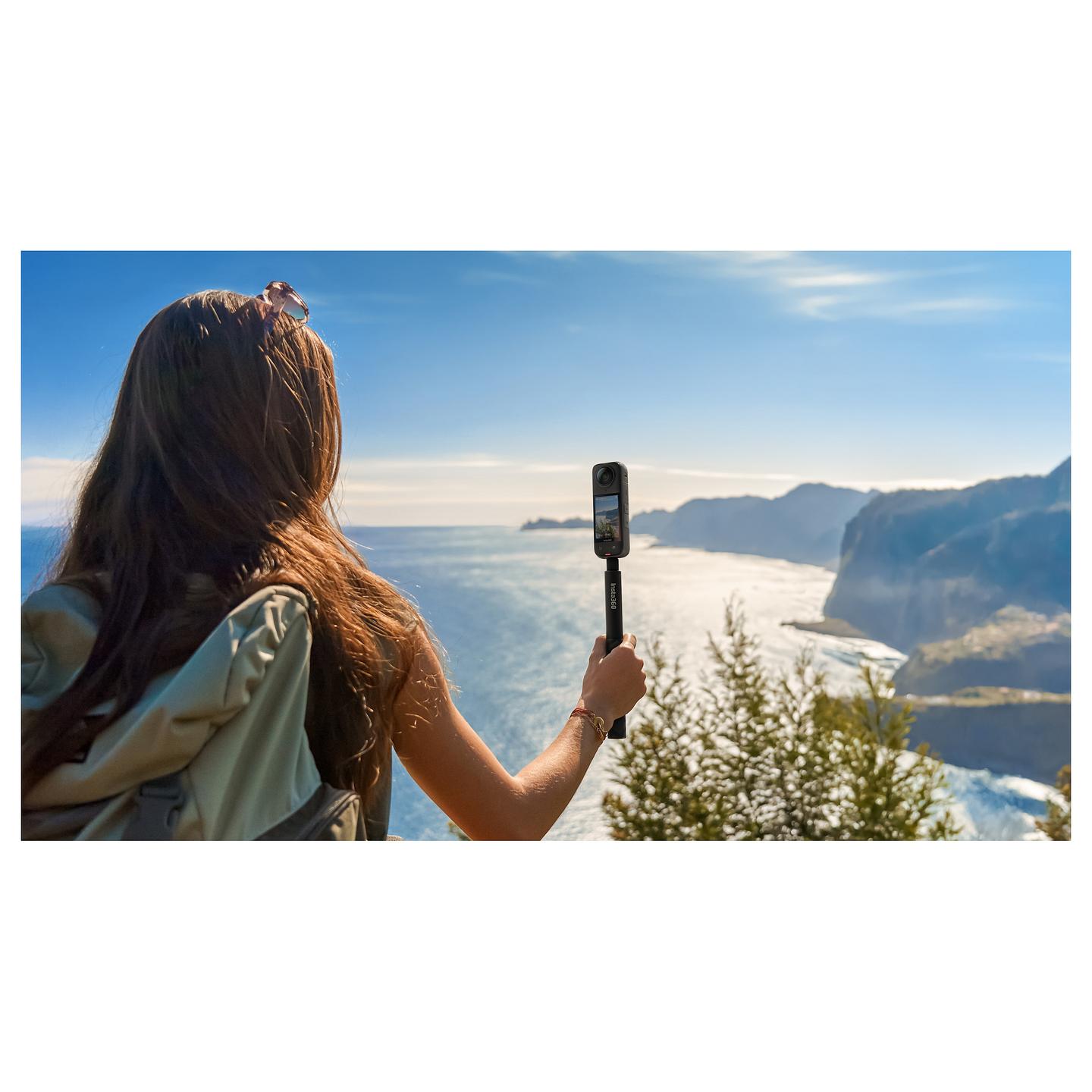 Kamerë digjitale Insta360 X4 Motorcycle Bundle, 360°, 8K30, 72MP, f/1.9, Wi-Fi, Bluetooth, microSD - Zezë - 29