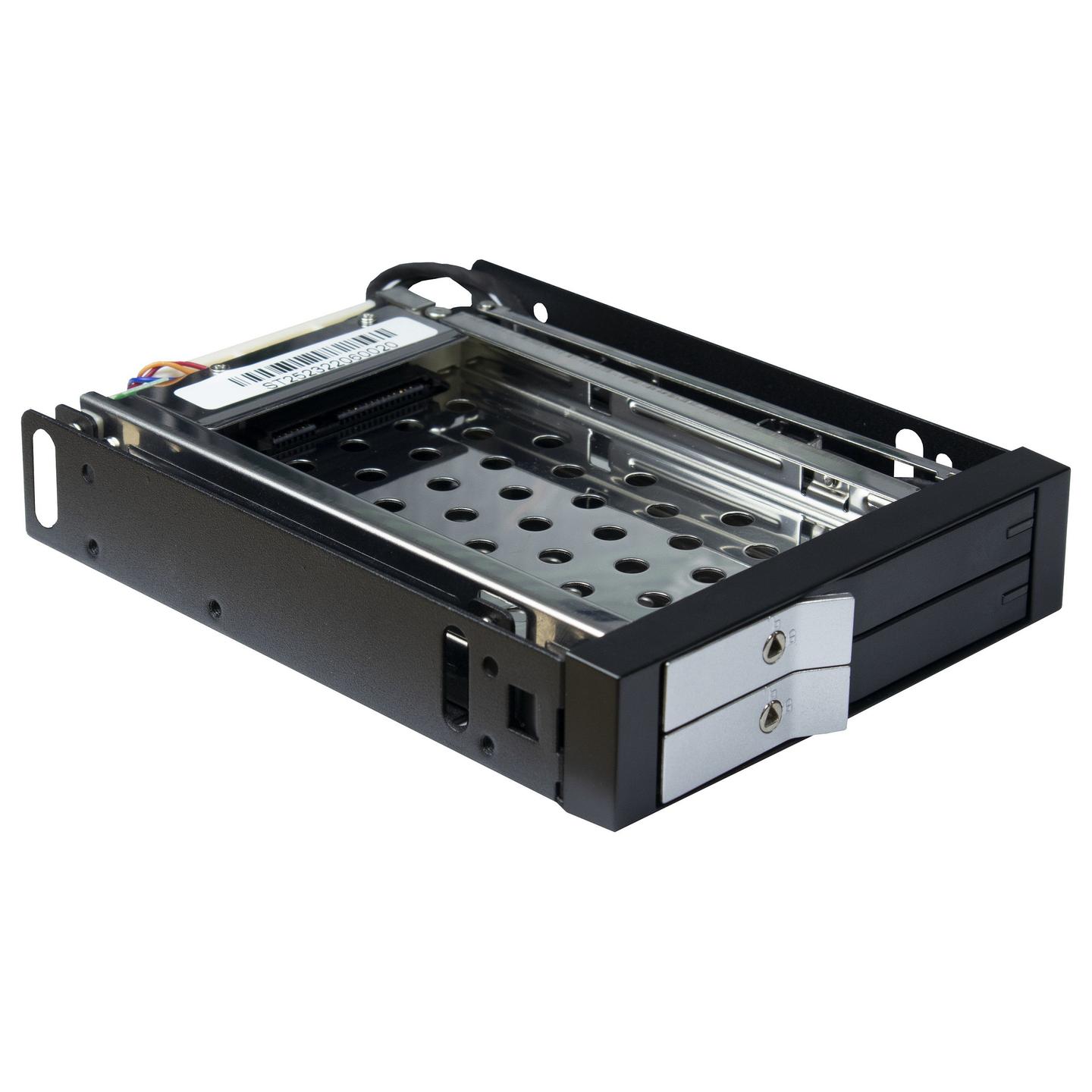Këllëf për disqe Inter-Tech ST-2523, 2x 2.5", SATA III, Hot-Swap, 1x 3.5" - Zezë