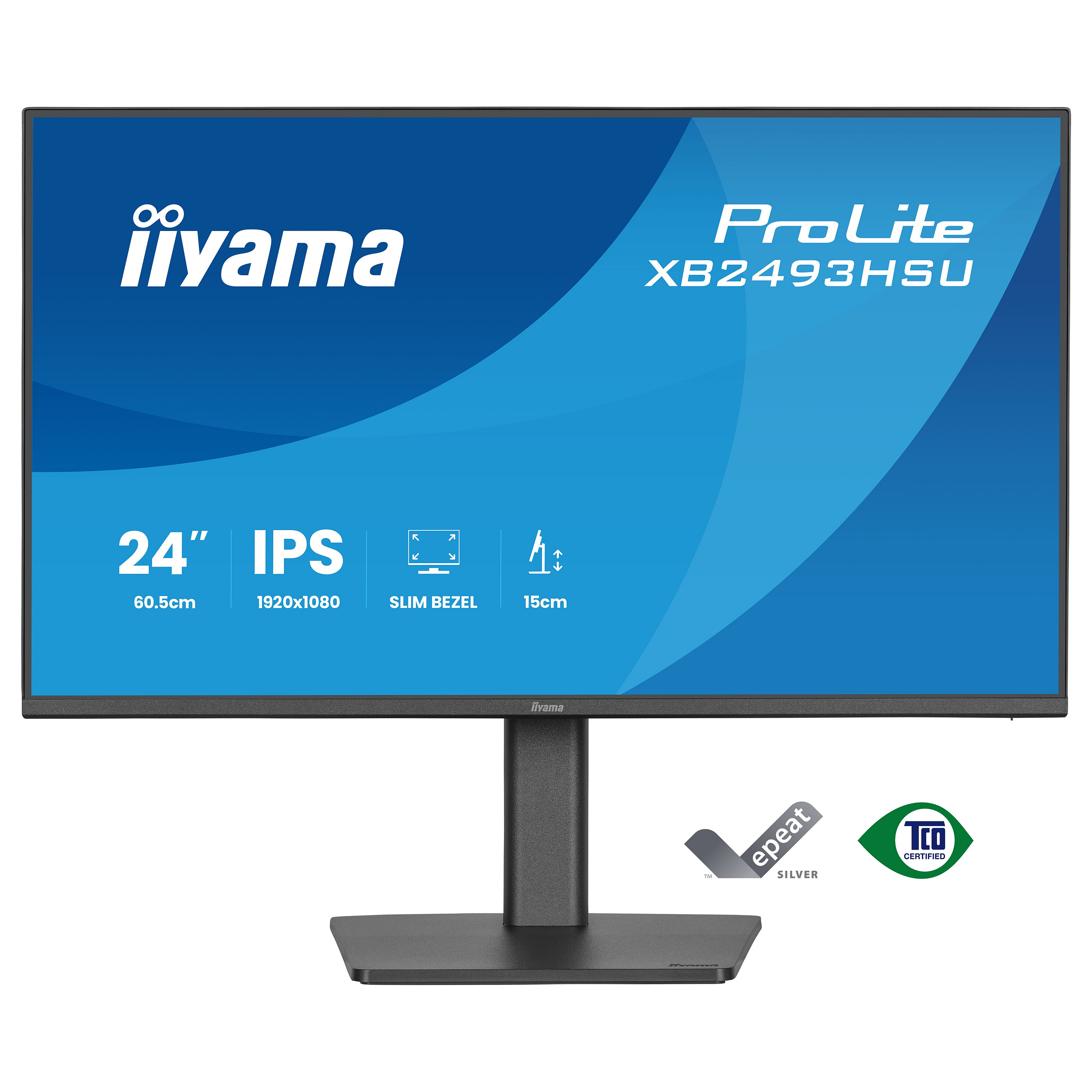 Monitor iiyama ProLite XB2493HSU-B1 / 24"/ Full HD IPS LED / 120Hz / 1ms / HDMI+DP - Zezë - 2