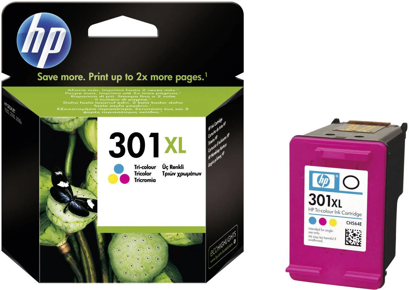 Ink HP 301XL / XL – Blu/Rozë/Verdhë - 2
