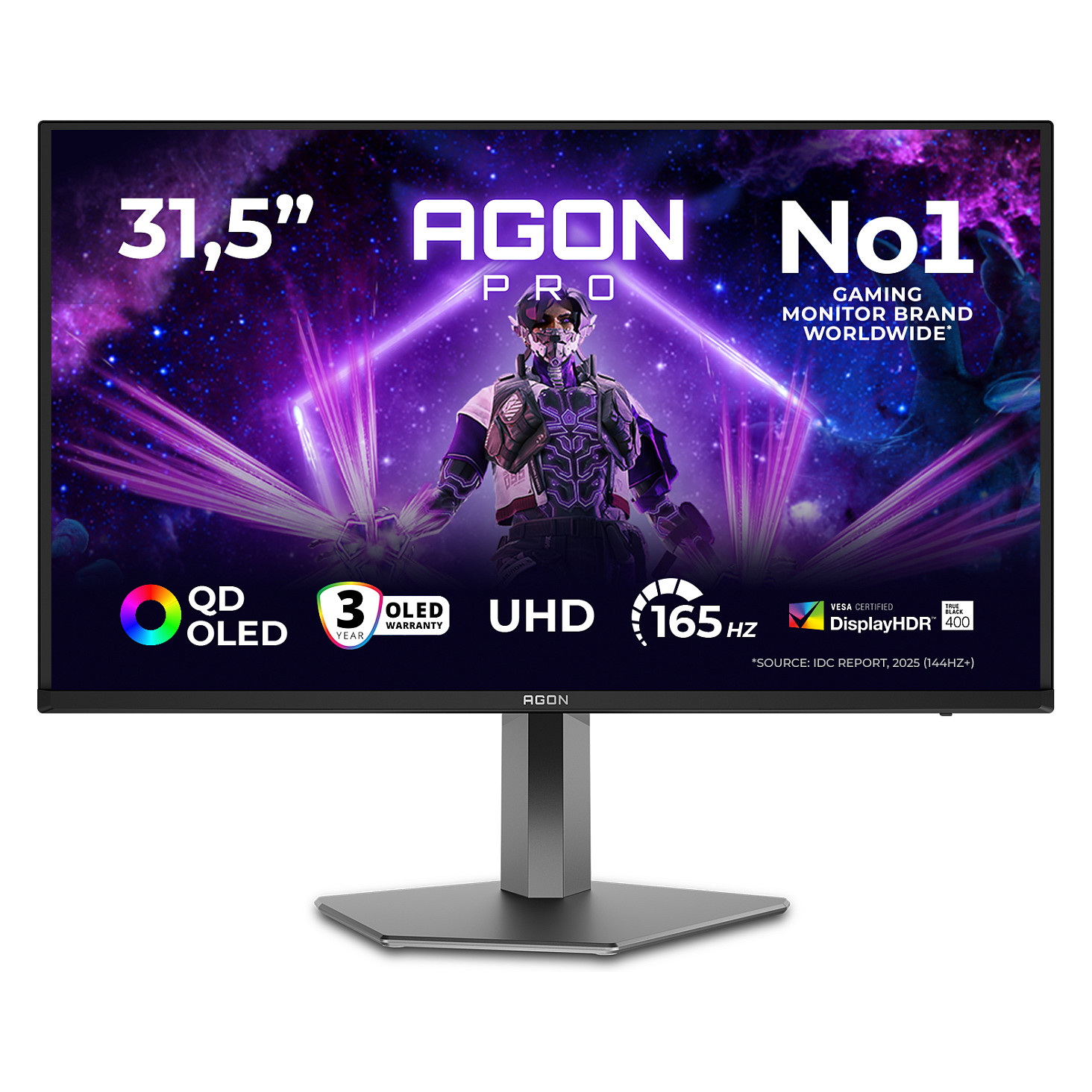 Monitor AOC AGON PRO AG326UD / 31.5″ / 4K UHD / QD-OLED / 165Hz / 0.03ms / HDMI 2.1 + DP + USB / E zezë - 18