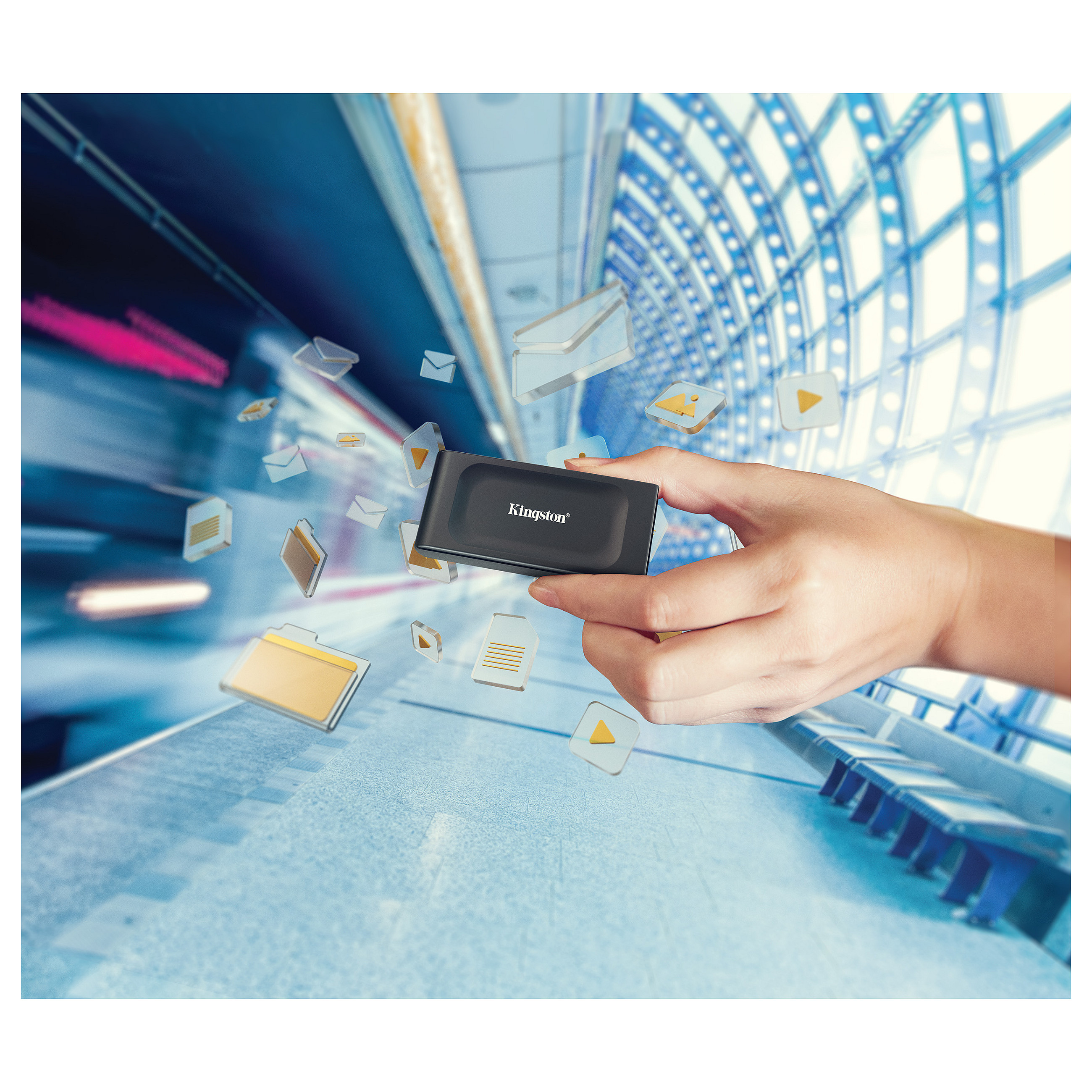 SSD të Jashtëm 1TB Kingston XS1000 USB 3.2 Gen2 Black - 13