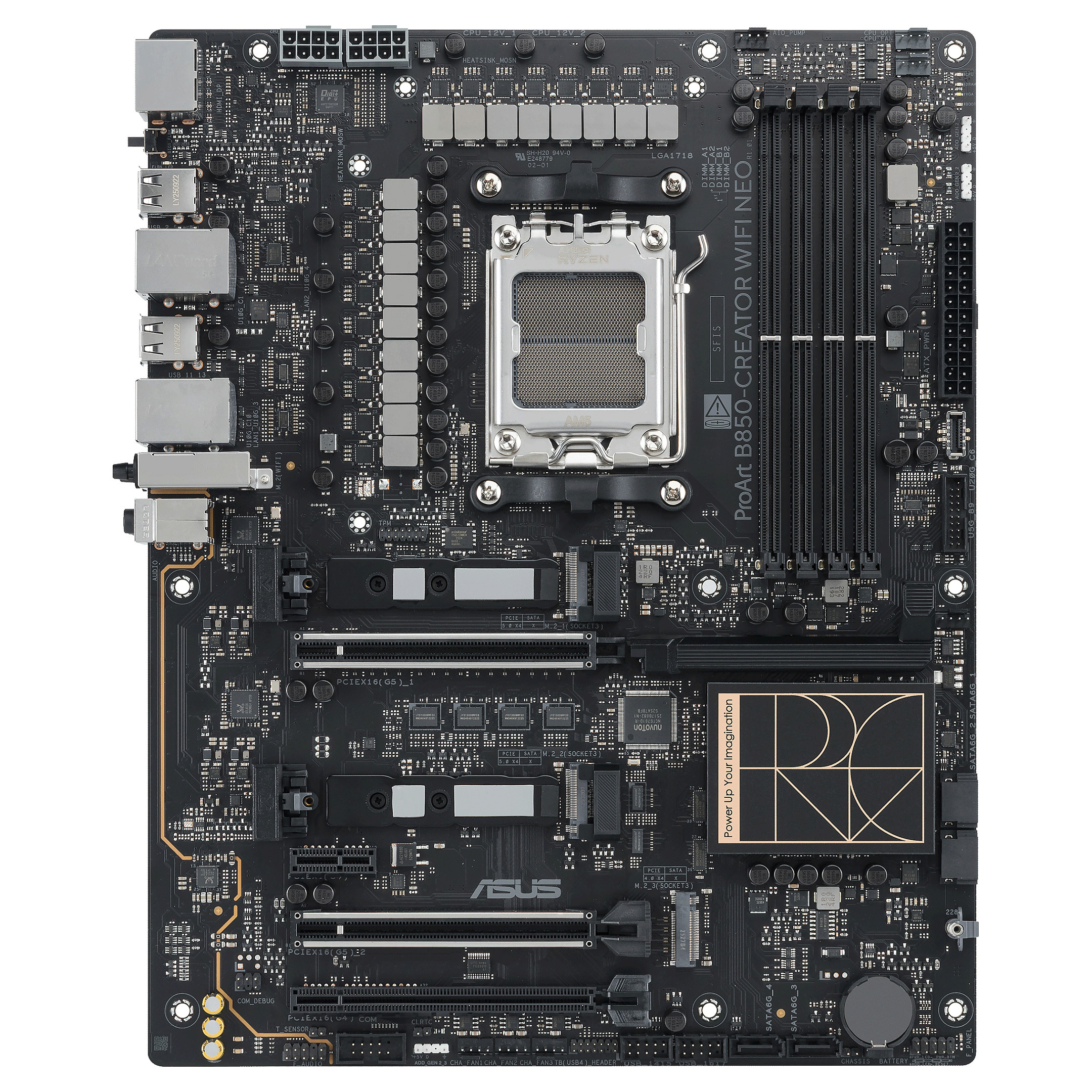 Pllakë Amë ASUS PROART B850-CREATOR WIFI NEO / AMD AM5 / B850 / DDR5 / ATX / Wi-Fi 7 / 5GbE LAN - 10