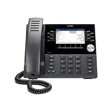 Telefon VoIP Mitel 6930w, Ekran me Ngjyra 4.3", Wi-Fi, Bluetooth 5.2, 2x Gigabit Ethernet, PoE - Zezë