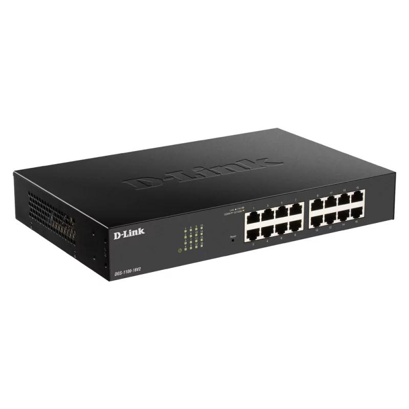 D-Link DGS-1100-24PV2 24-Port Gigabit PoE+ Switch – 12× PoE, 100W, Smart Managed – Zezë - 2