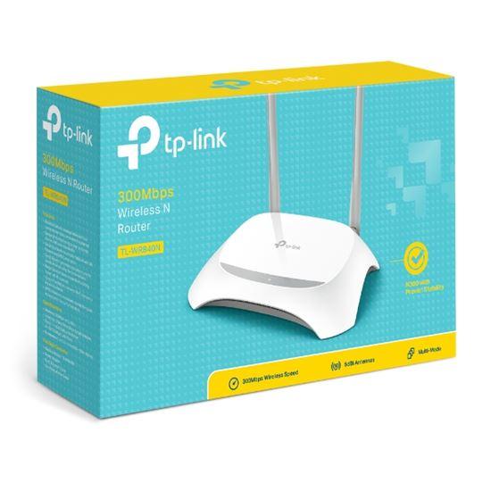 TP-Link TL-WR840N Wireless N Router – 300Mbps, 2.4GHz, 2x Antena, 1x WAN + 4x LAN 10/100Mbps, i bardhë - 3