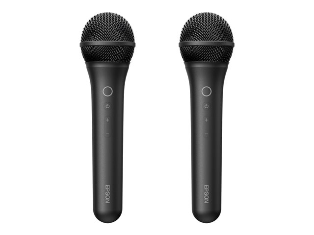 Mikrofonë Wireless për Karaoke Epson ELPKM01 / 2 copë / USB Dongle / deri 15 orë – Zezë