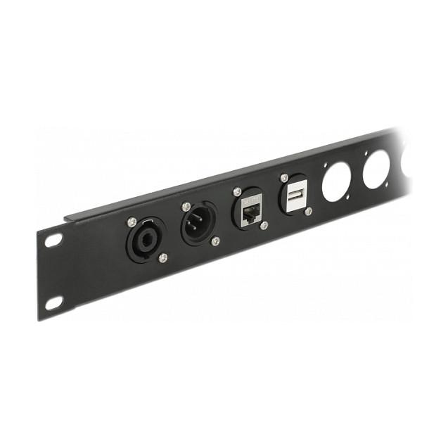 Modul Keystone USB DeLOCK 86734 / USB-A në bllok terminalesh / USB 2.0 - Zezë - 2