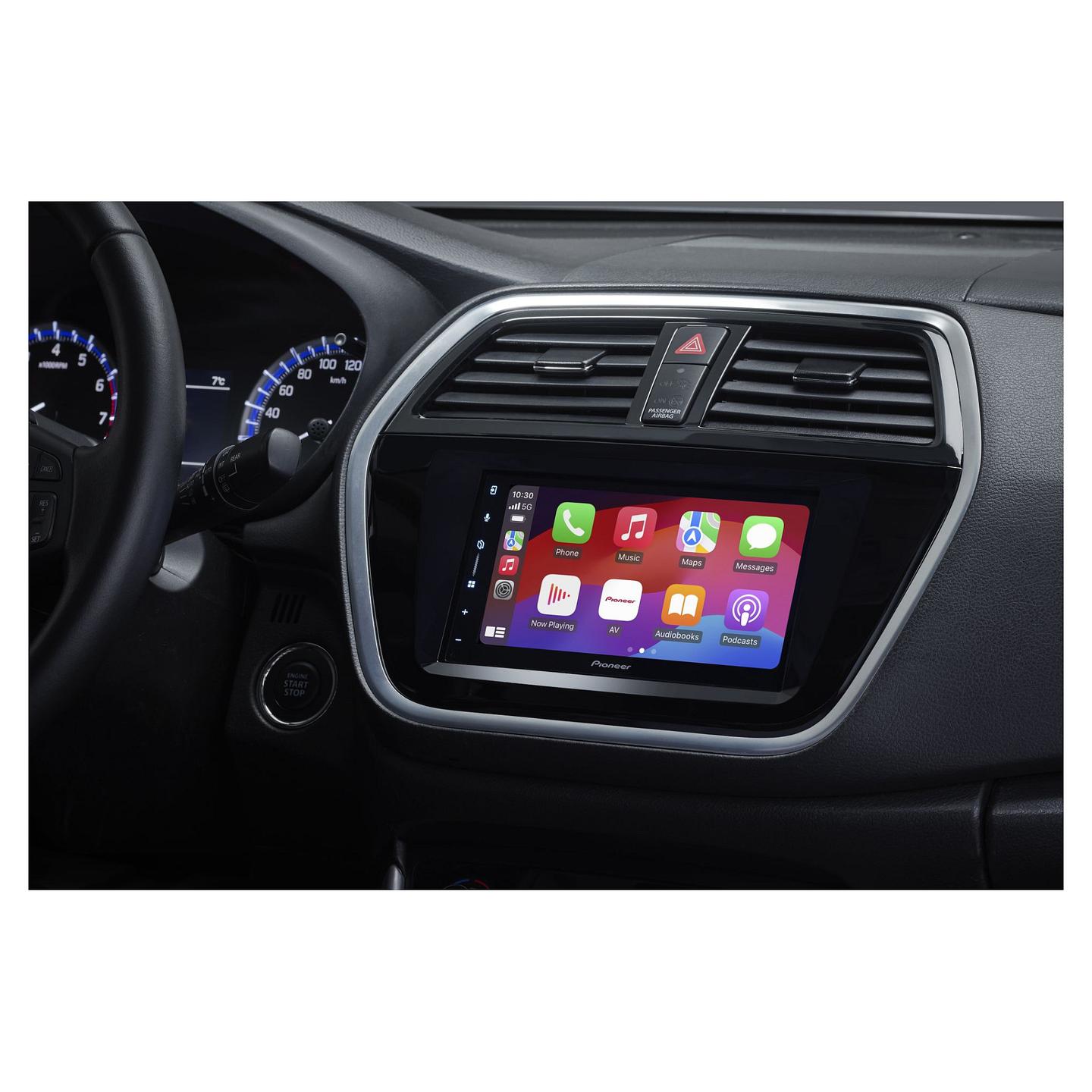 Radio multimedia për veturë Pioneer SPH-DA77DAB, 2 DIN, ekran me prekje 6.8", Apple CarPlay dhe Android Auto pa kabllo, DAB+, Bluetooth, Wi-Fi, 4 × 50 W - Zezë - 5