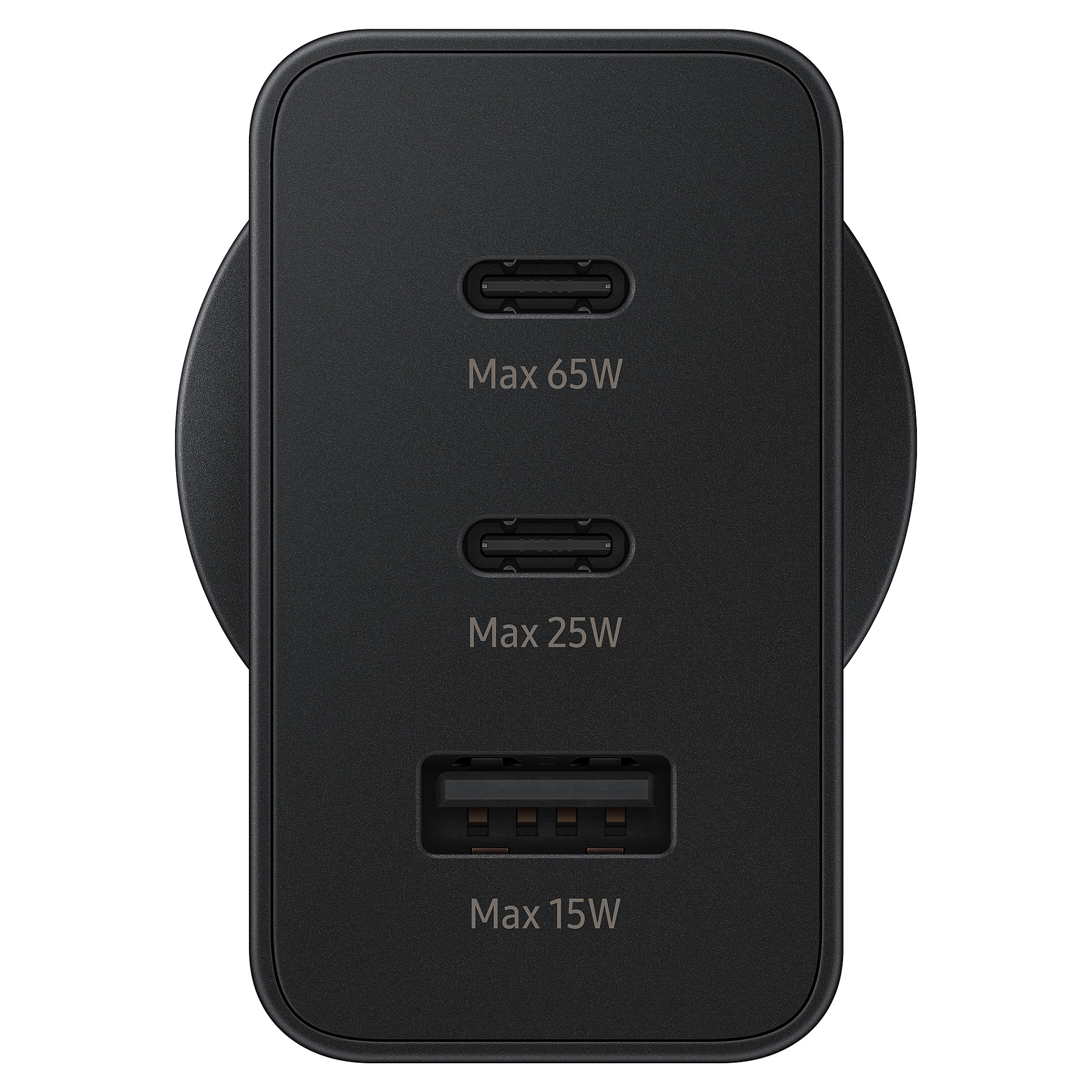 Adapter Samsung Power Adapter Trio 65W USB Type-C Charger (No Cable)- Black - 13