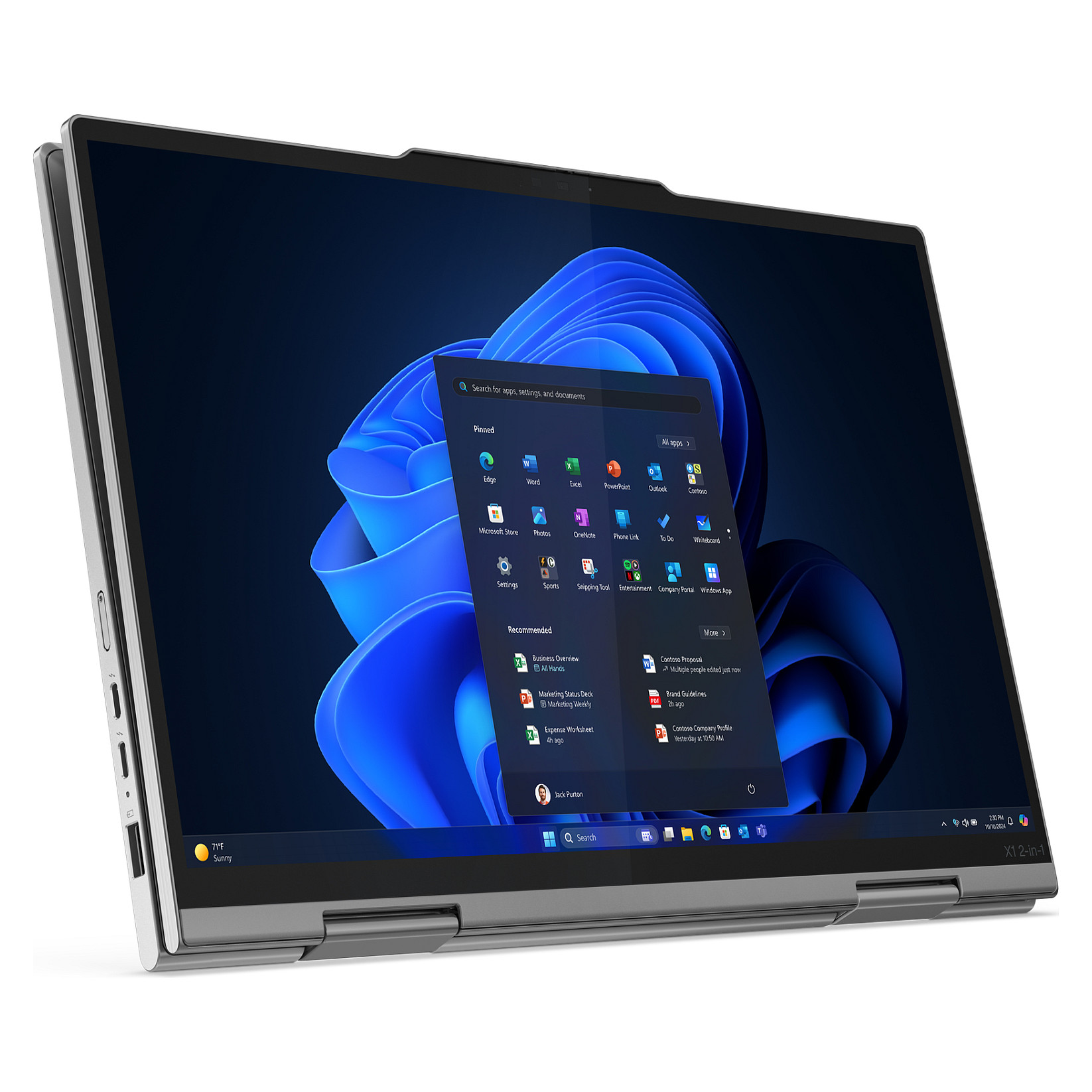 Laptop për punë Lenovo X1 2in1 G10 / Ultra7 - 258V / 32GB LPDDR5 / 1TB / 14" WUXGA IPS Touchscreen / Intel Arc Graphics 140V / DE  - Gri - 9