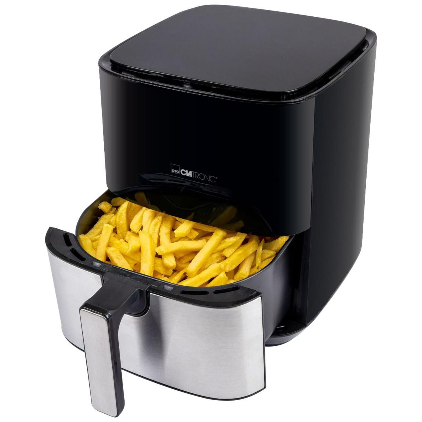 Fryer Clatronic FR 3782 H / 5L / 1450W / 8 Programe / 80–200°C / LED Display / Sensor Touch / 360° Air Flow – Zezë/Çelik Inoks - 2