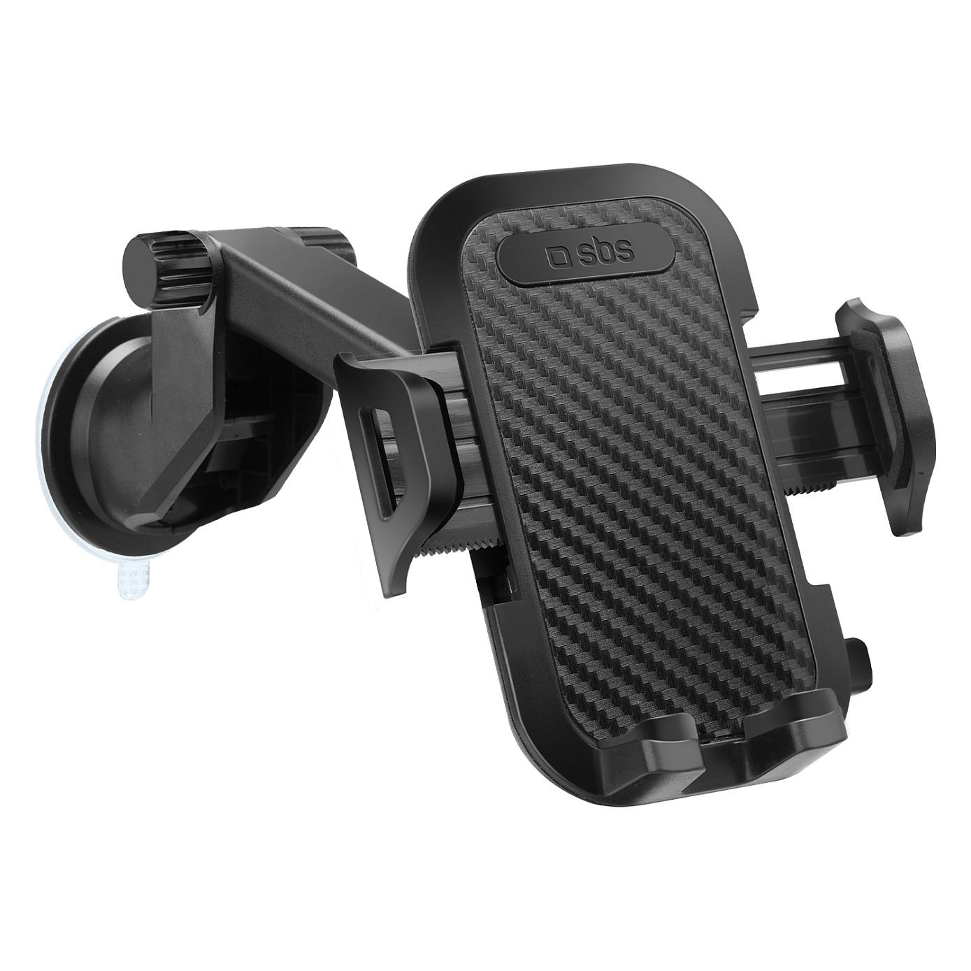 Mbajtës telefoni për veturë SBS TEHWSUPWIND / Suction Cup / Telescopic / 360° / deri 9cm - Zezë