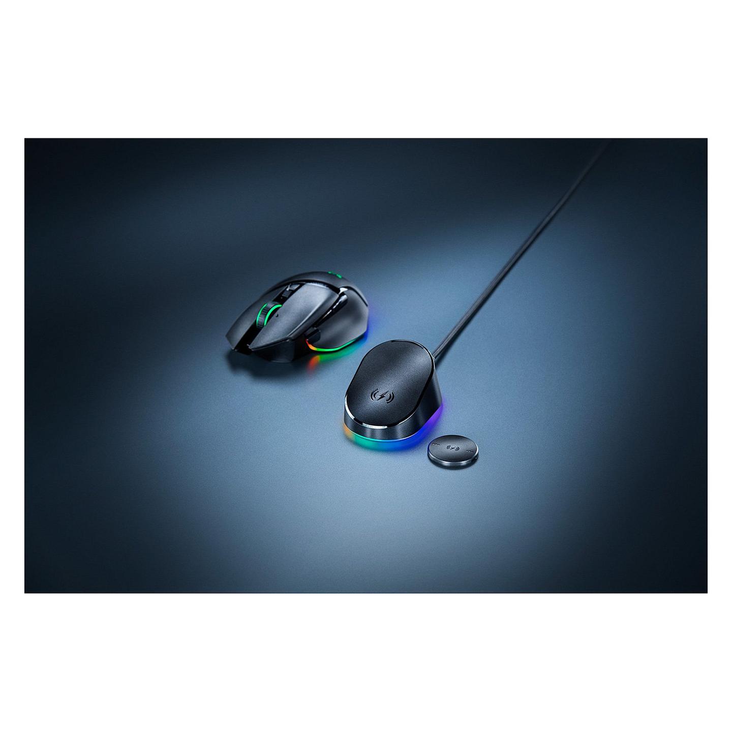 Modul Karikimi pa Kabllo Razer Wireless Charging Puck, për Basilisk V3 Pro, Cobra Pro, Naga V2 Pro – Zezë - 5