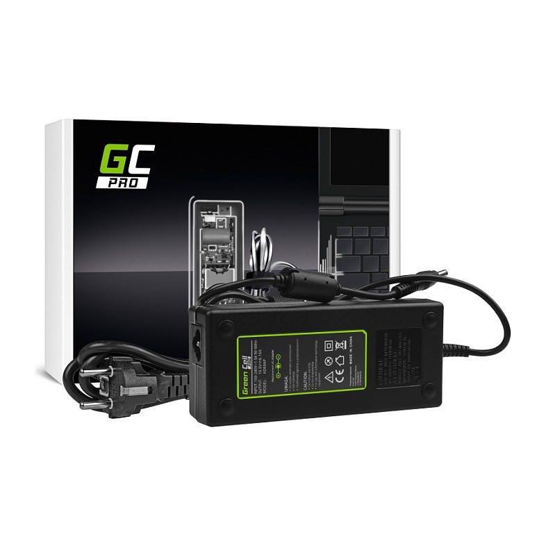 Adapter për Laptop Green Cell AD69AP / 90W / 19V / 4.74A / 5.5 × 2.5 mm - Zezë