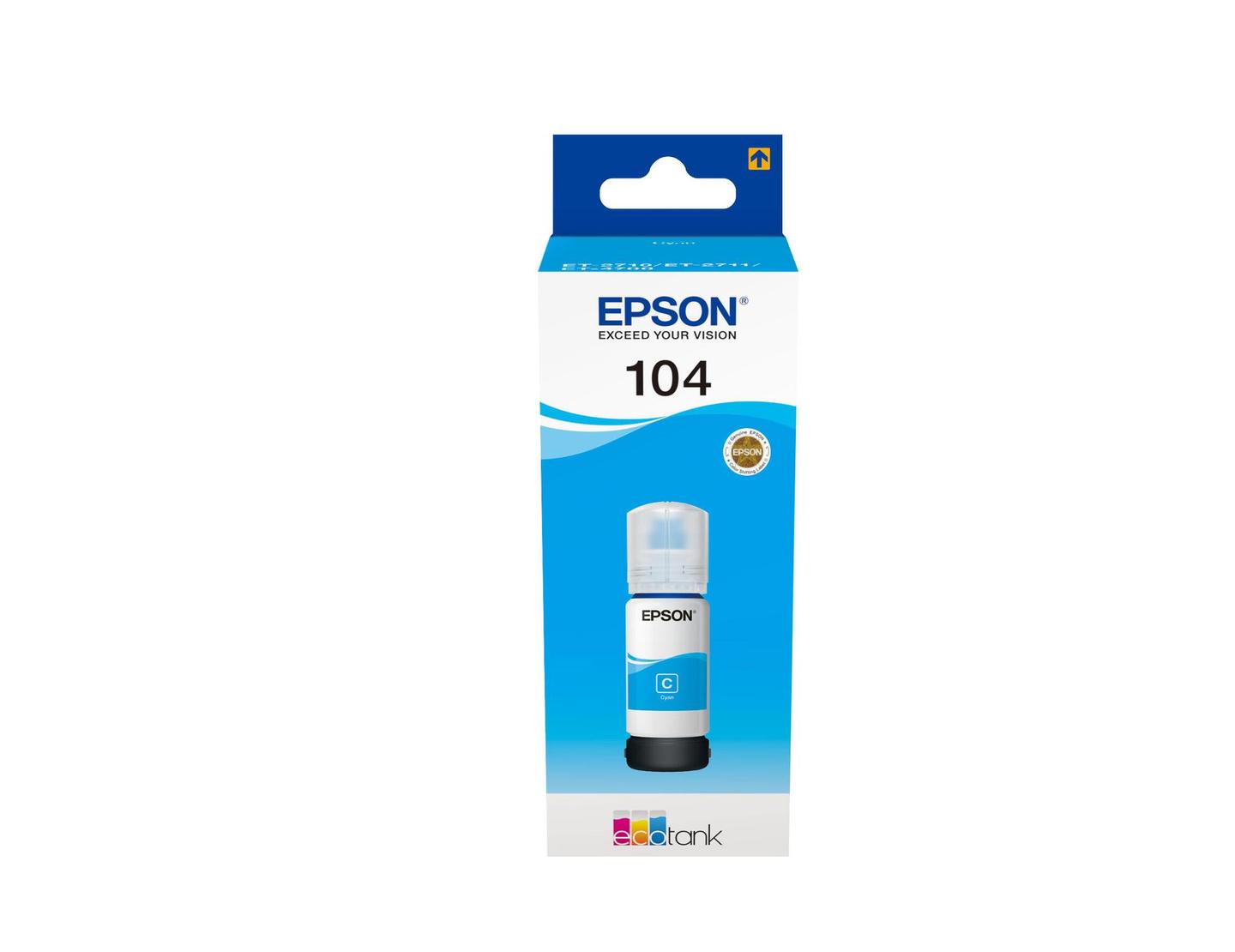 INK Epson 104 C13T00P240 / 7.500 faqe – Blu e çelët - 1