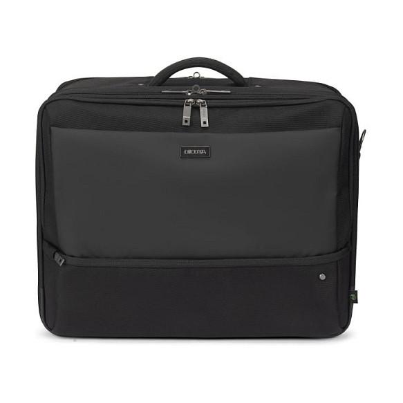 Çantë për Laptop DICOTA Multi Twin FIVE, 15–17.3", 900D PET i Ricikluar, Ndarje për Tablet, RFID, Rrip për Valixhe - Zezë - 4