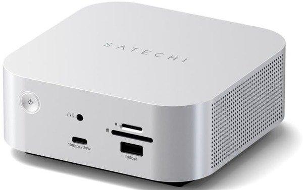 Docking Station Satechi Thunderbolt 5 CubeDock / Thunderbolt 5 / M.2 NVMe SSD Enclosure / 2.5GbE / SD / microSD / 180W – Argjend