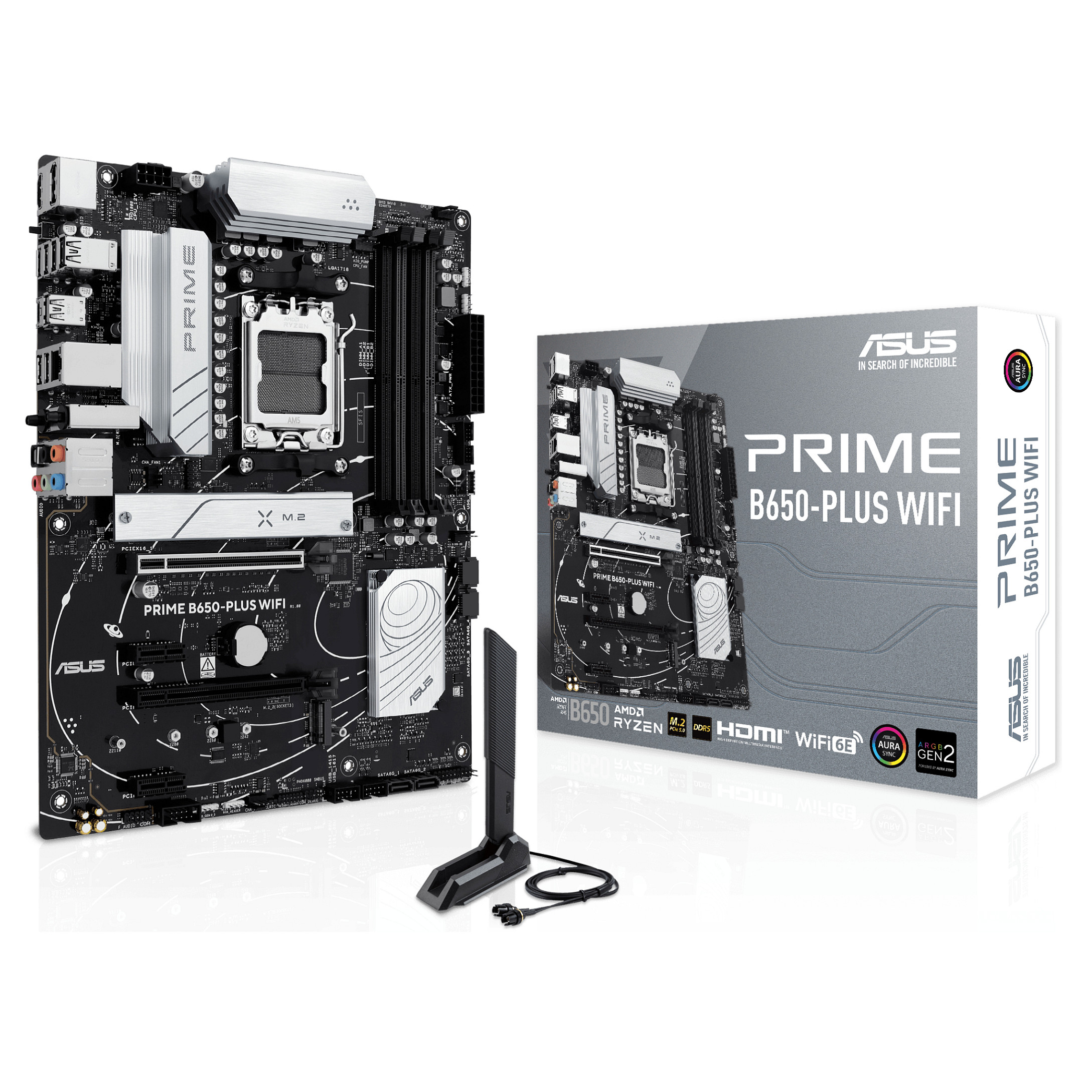 Pllakë Amë AMD AM5 ASUS PRIME B650-PLUS WIFI / DDR5 / ATX / HDMI+DP - 1
