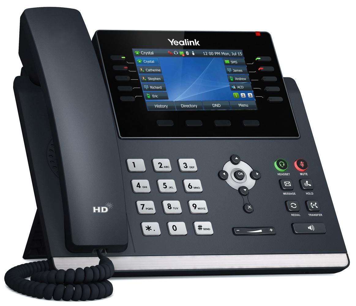 VoIP Yealink SIP-T46U / IP Phone / 16 SIP Accounts / 4.3" Display / Gigabit PoE – Hiri