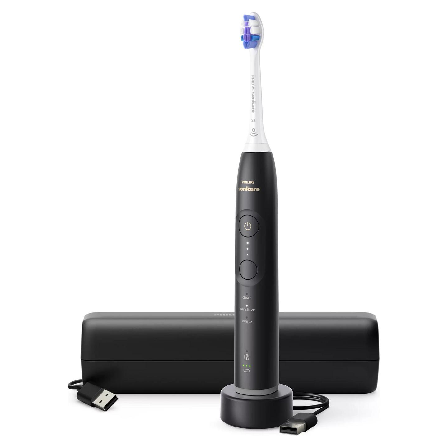 Furçë dhëmbësh elektrike Philips Sonicare Series 6500 / 3 Modalitete / 3 Intensitete / Pressure Sensor / Bluetooth / 62.000 lëvizje/min – Zezë - 1