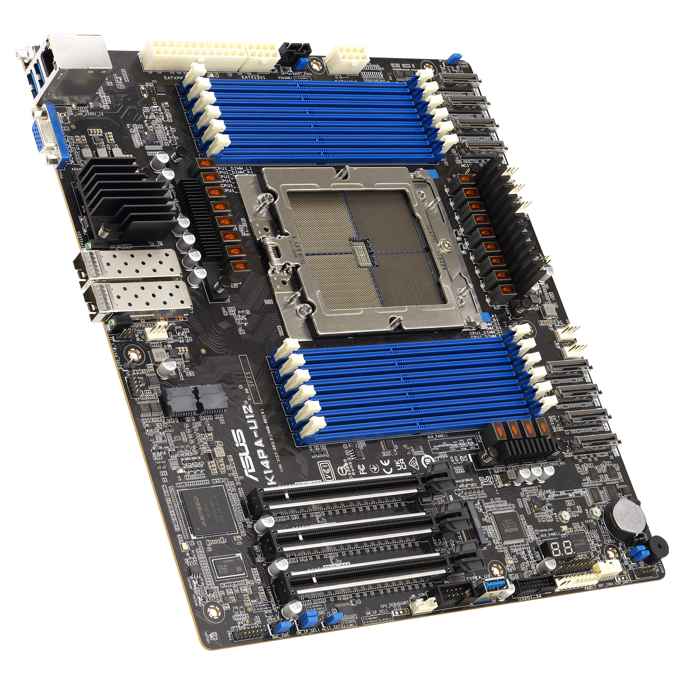 Pllakë Amë MB Server ASUS K14PA-U12/ASMB11 / LGA SP5 / DDR5 - 2