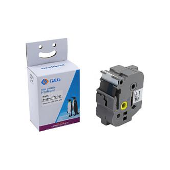 Shirit për Printer G&G BB-B-G-261 / Kompatibil me Brother TZe-261 / I Laminuar / 36 mm × 8 m / Bardhë - 2