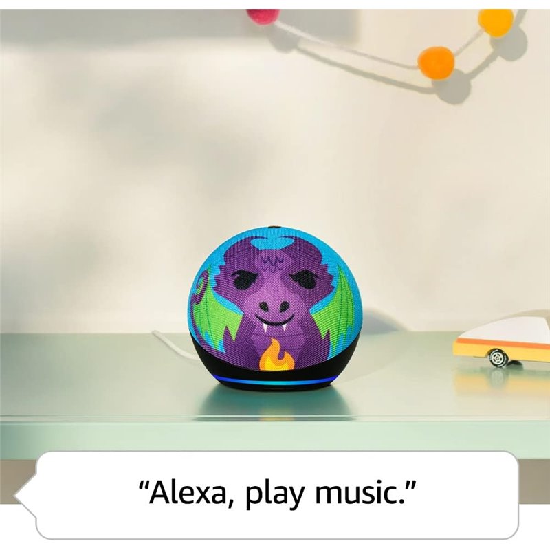 Altoparlant Inteligjent Amazon Echo Dot Kids (5th Gen) / Alexa / Wi-Fi / Bluetooth - Shumëngjyrësh - 3