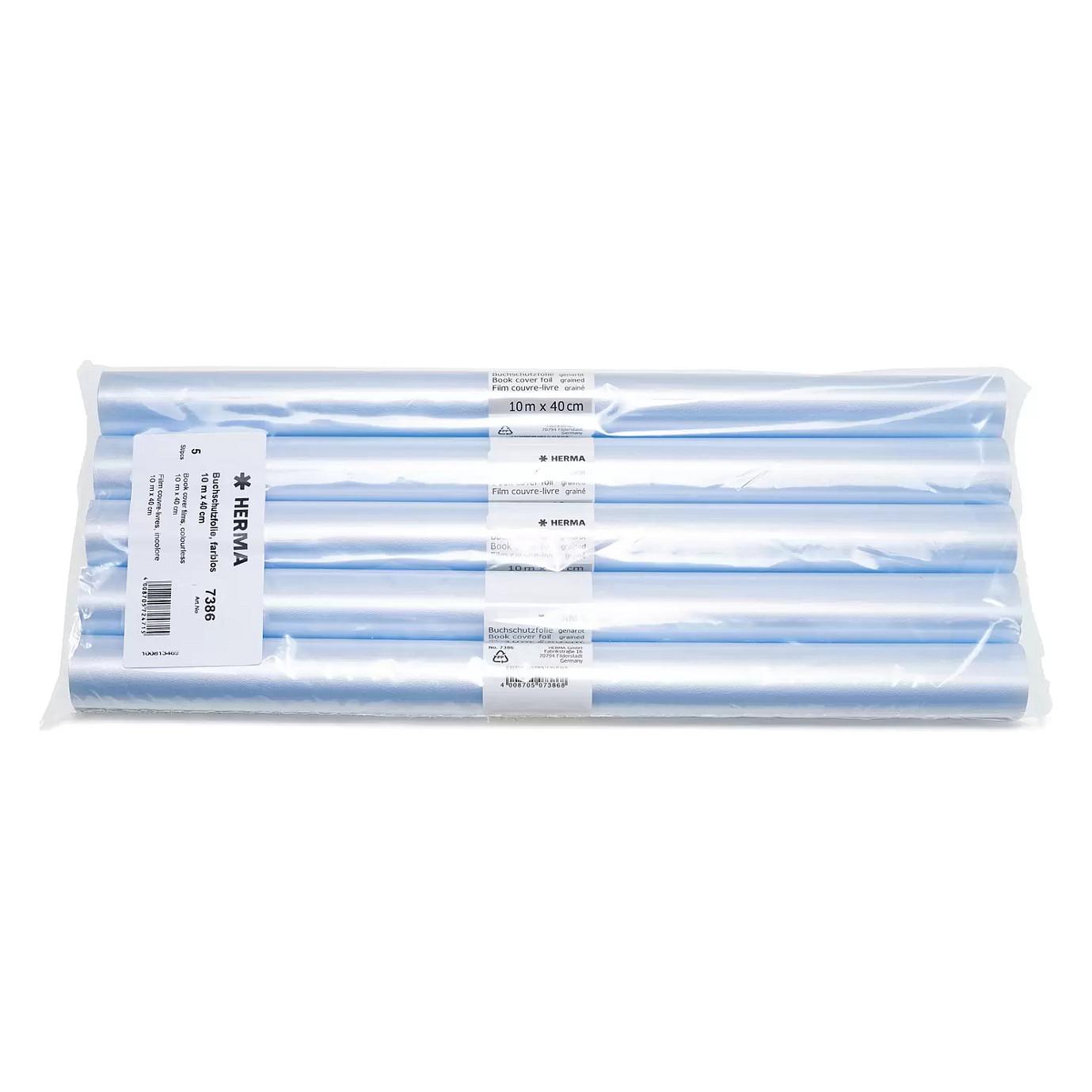 Foli Mbrojtëse për Libra HERMA 7386, PP, 40 cm x 10 m, Jo Vetëngjitëse - Transparente - 3