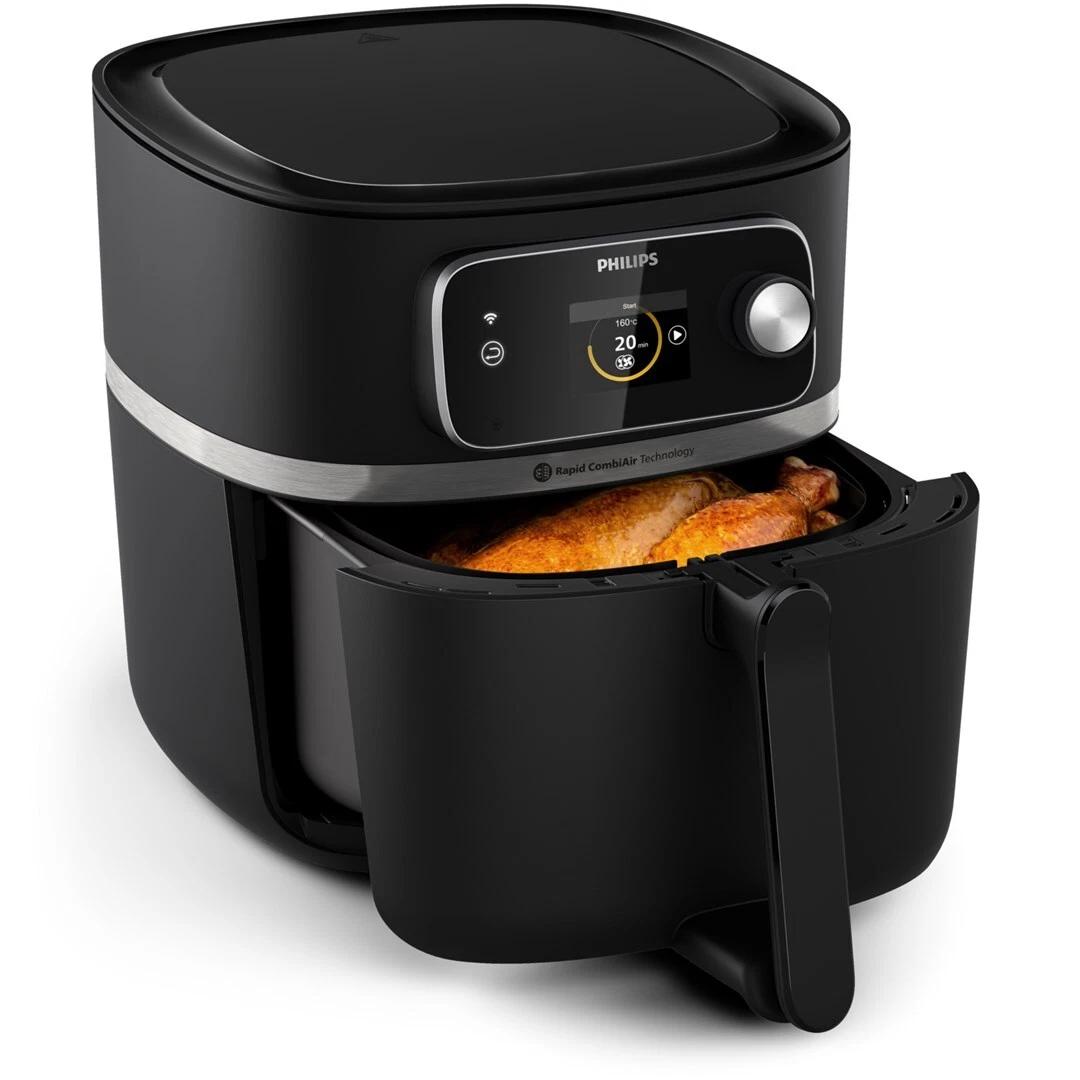Fryer Philips Series 7000 / HD9880/90 / 8.3L / 2200W / Rapid CombiAir / 80+ Programe / Wi-Fi / Food Thermometer / 40-200°C – Zezë - 2