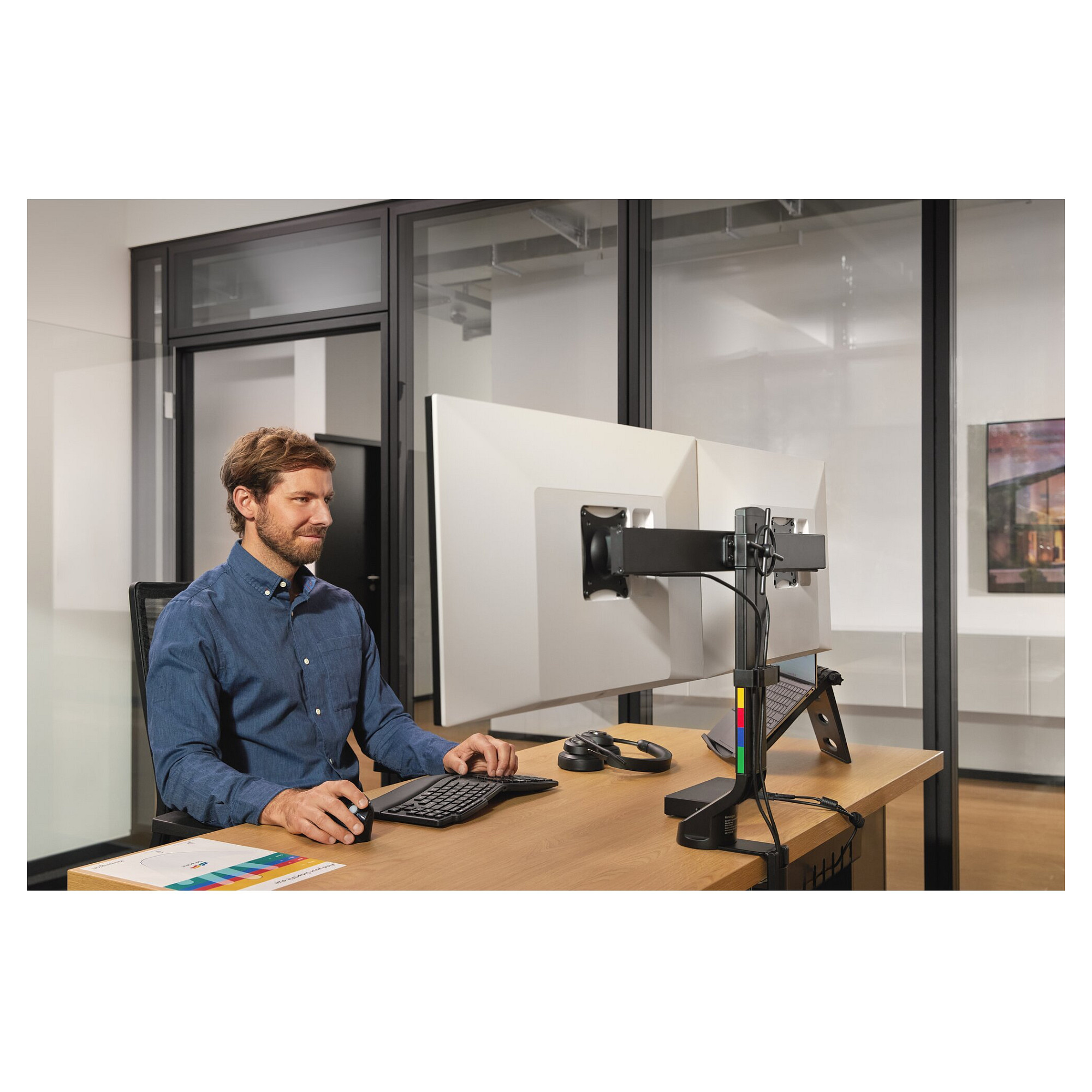 Maus pa Kabllo Kensington Pro Fit Ergo Vertikal - Zezë - 10