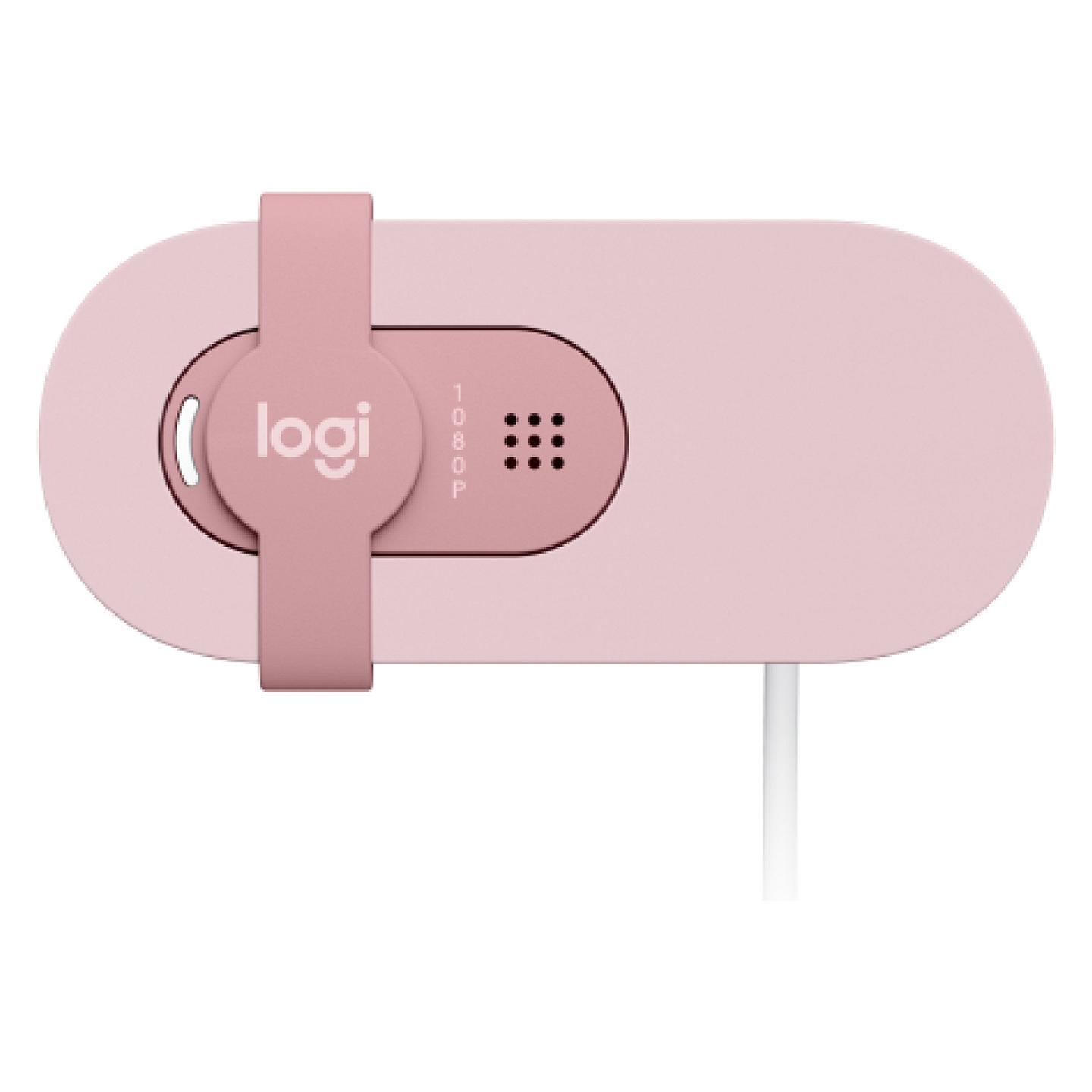 Webcam Logitech Brio 100, Full HD 1080p, 2MP, Mikrofon, USB-A - Rozë - 2