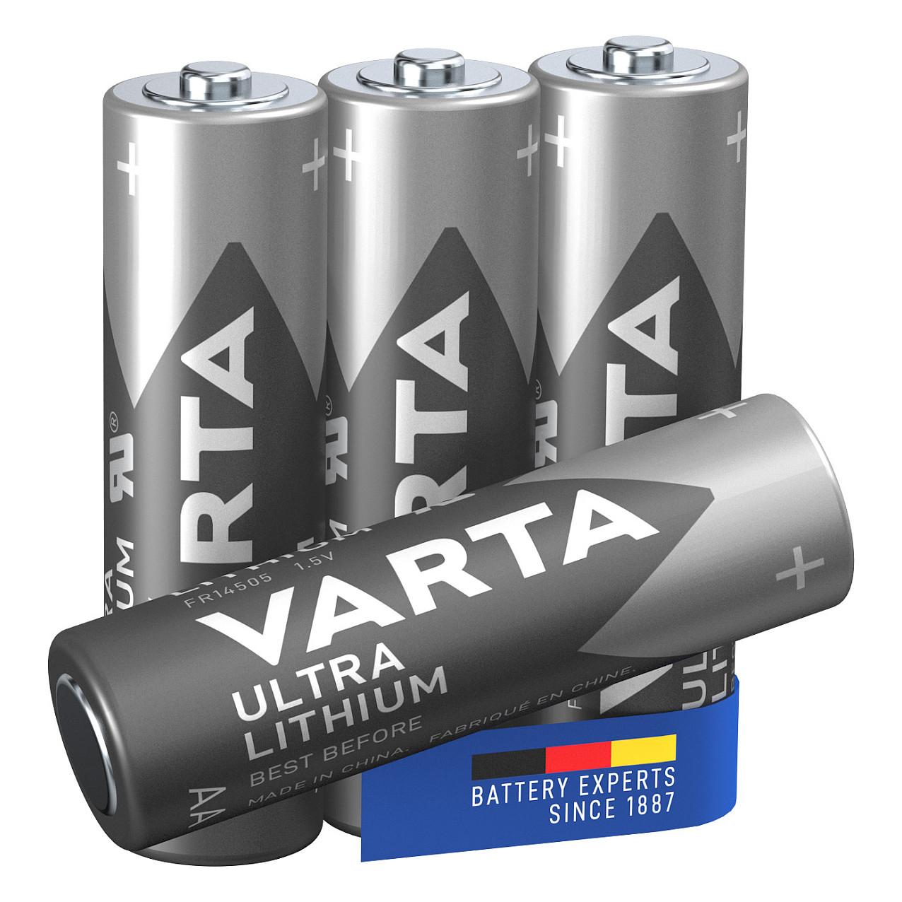 Bateri AA (LR6) 1.5V / Ultra Lithium / 4Pack / Varta - 3