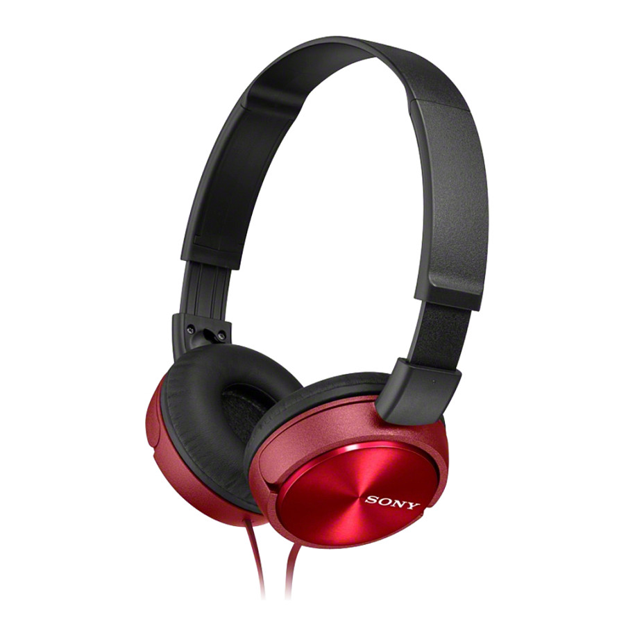 Kufje me kabllo Sony MDR-ZX310 / On-Ear / 30 mm / 3.5 mm / 1.2 m – Kuqe