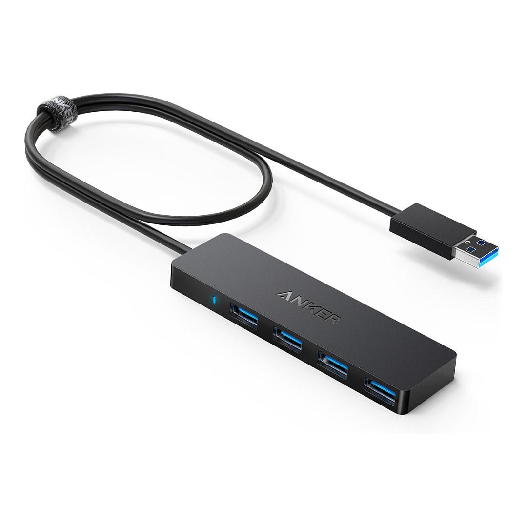Hub USB Anker Innovations A7516016 / 4× USB-A / USB 3.0 / 5 Gbps / 0.6 m - Zezë
