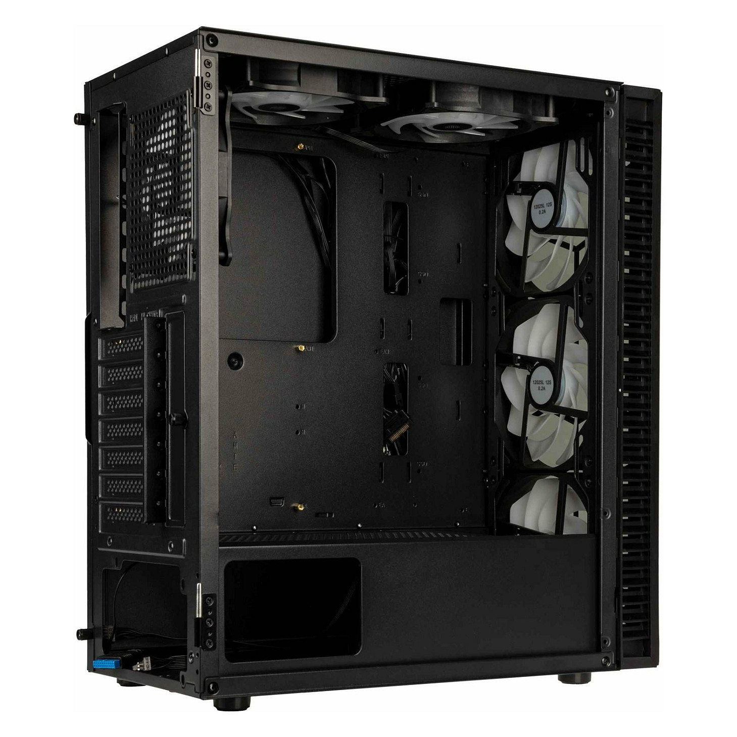 Kasë PC Kolink Observatory HF Glass ARGB / Midi Tower / ATX / 6x ARGB Fan / Tempered Glass - Zezë - 6