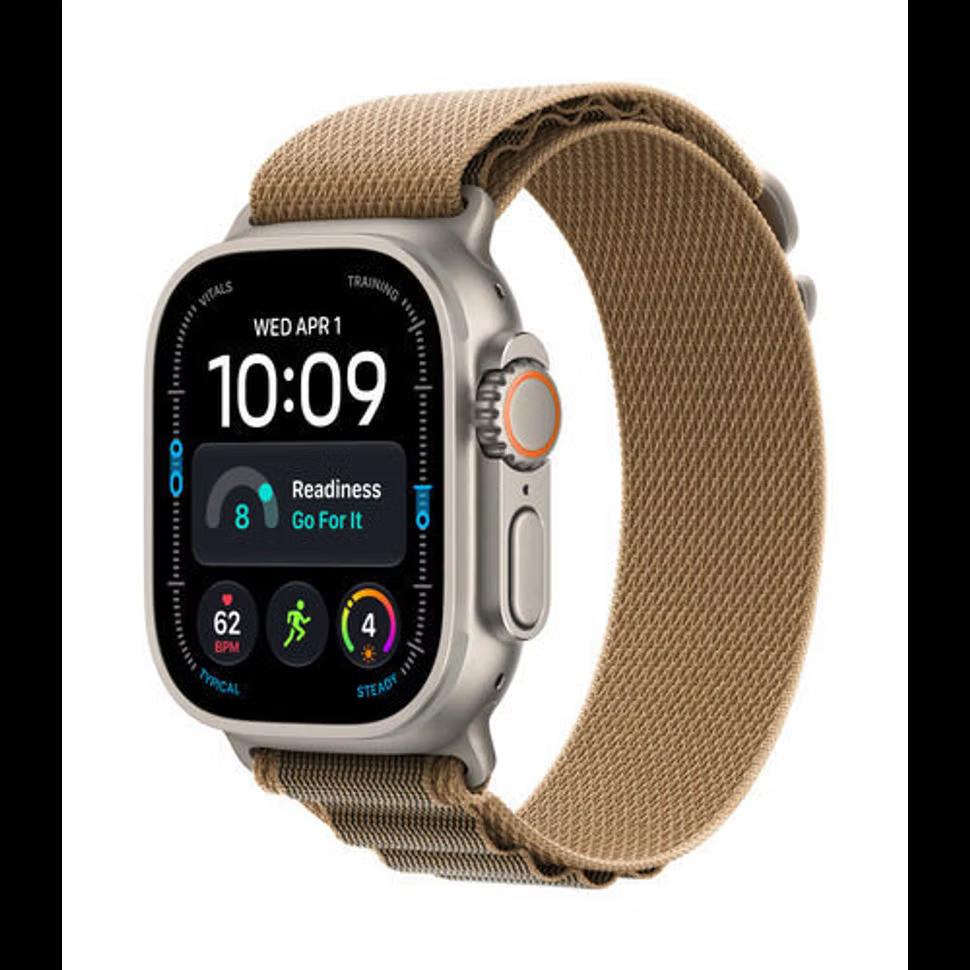 Apple Watch Ultra 4, 49mm, GPS + Cellular, Natural Titanium, Desert Alpine Loop - M - 1